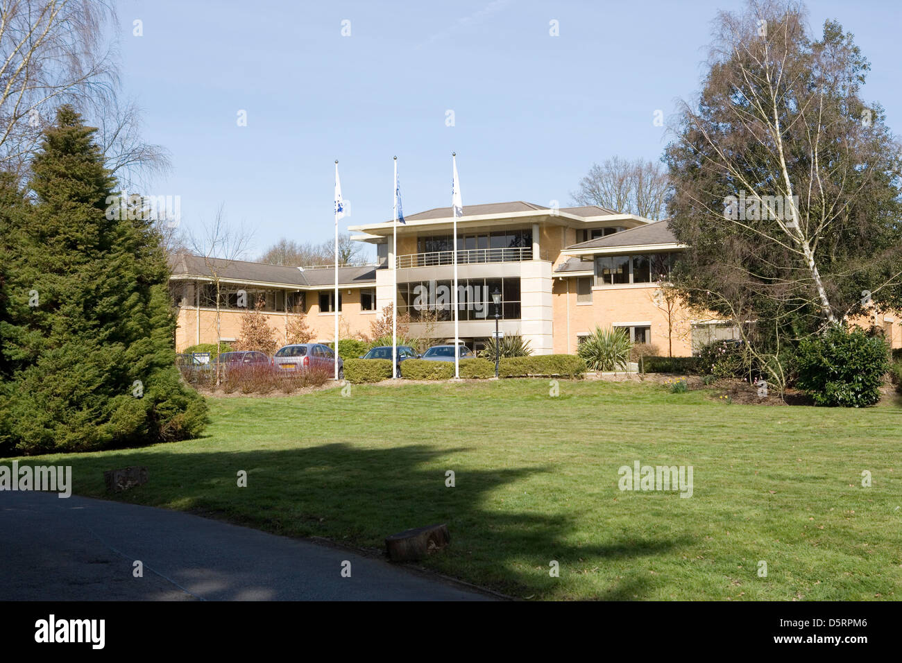 Business Park in un bosco di impostazione Foto Stock