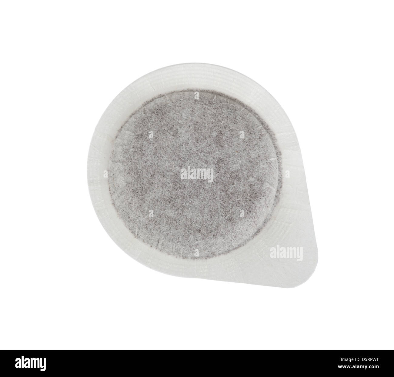 Le cialde di caffè su sfondo bianco Foto Stock