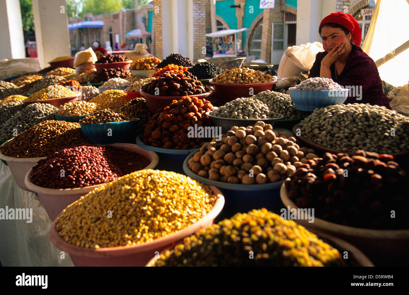 Bazar a Shakhrisabz. Uzbekistan Foto Stock