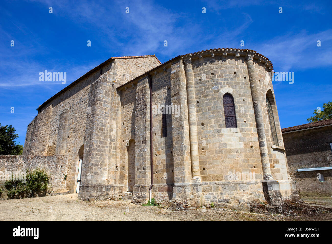 Parthenay antica chiesa gotica, Poitou-Charentes, Francia Foto Stock