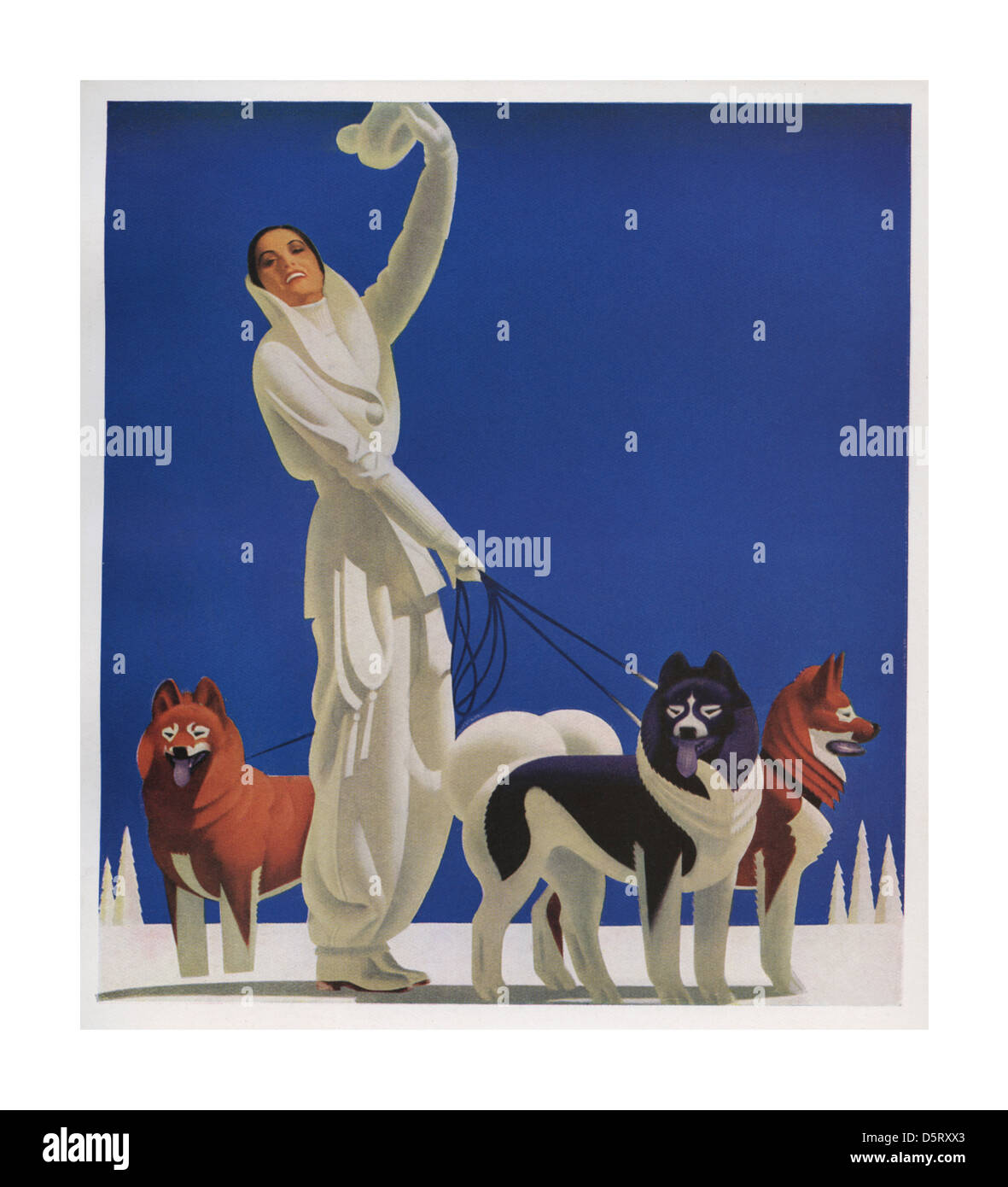 1930 Lakeside premere graphic design Stampa copertina cartella da "Welsh' Foto Stock