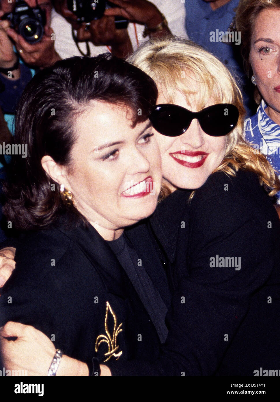 Rosie O'Donnell e Madonna Premiere di 'un campionato della loro propria' al Teatro Ziegfeld - Arrivi. La città di New York, Stati Uniti d'America - Foto Stock