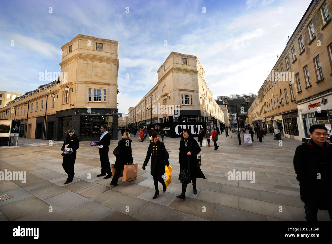 Vista generale del Southgate shopping centre in Bath Somerset REGNO UNITO Foto Stock