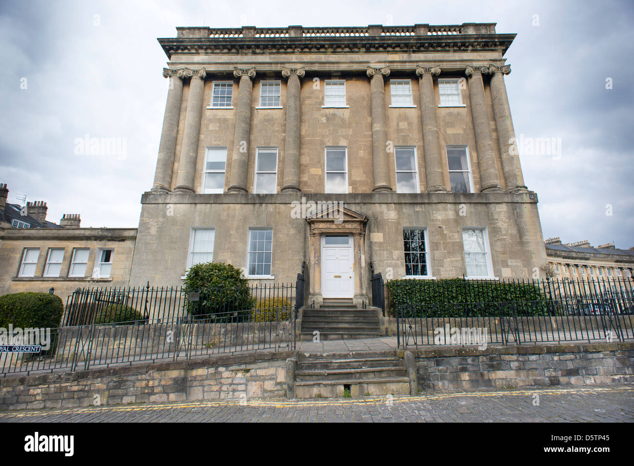 Il Royal Crescent in bagno, Somerset, Inghilterra. Foto Stock