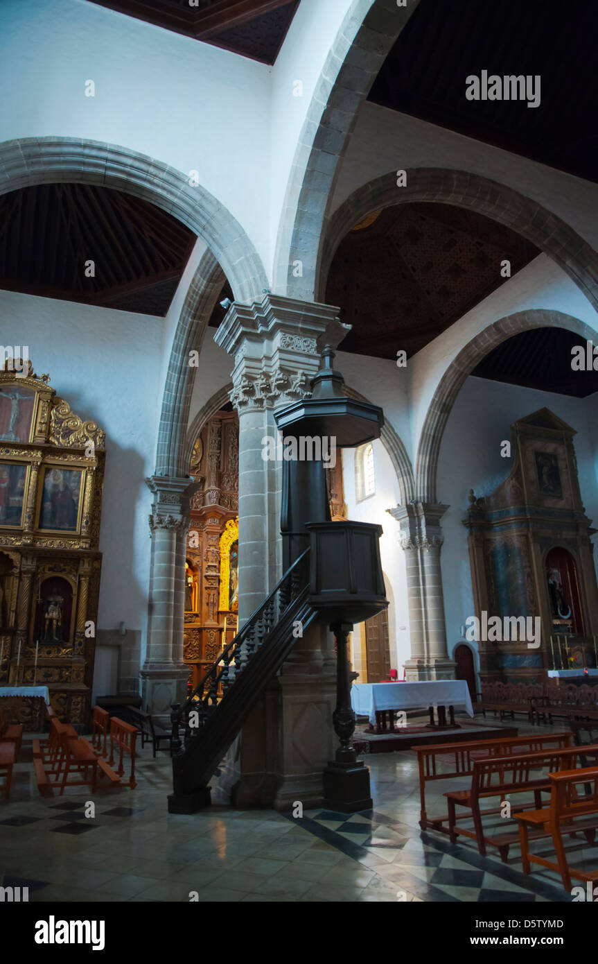 La Iglesia de San Agustin chiesa de La città di Orotava Tenerife Canarie Spagna Europa Foto Stock