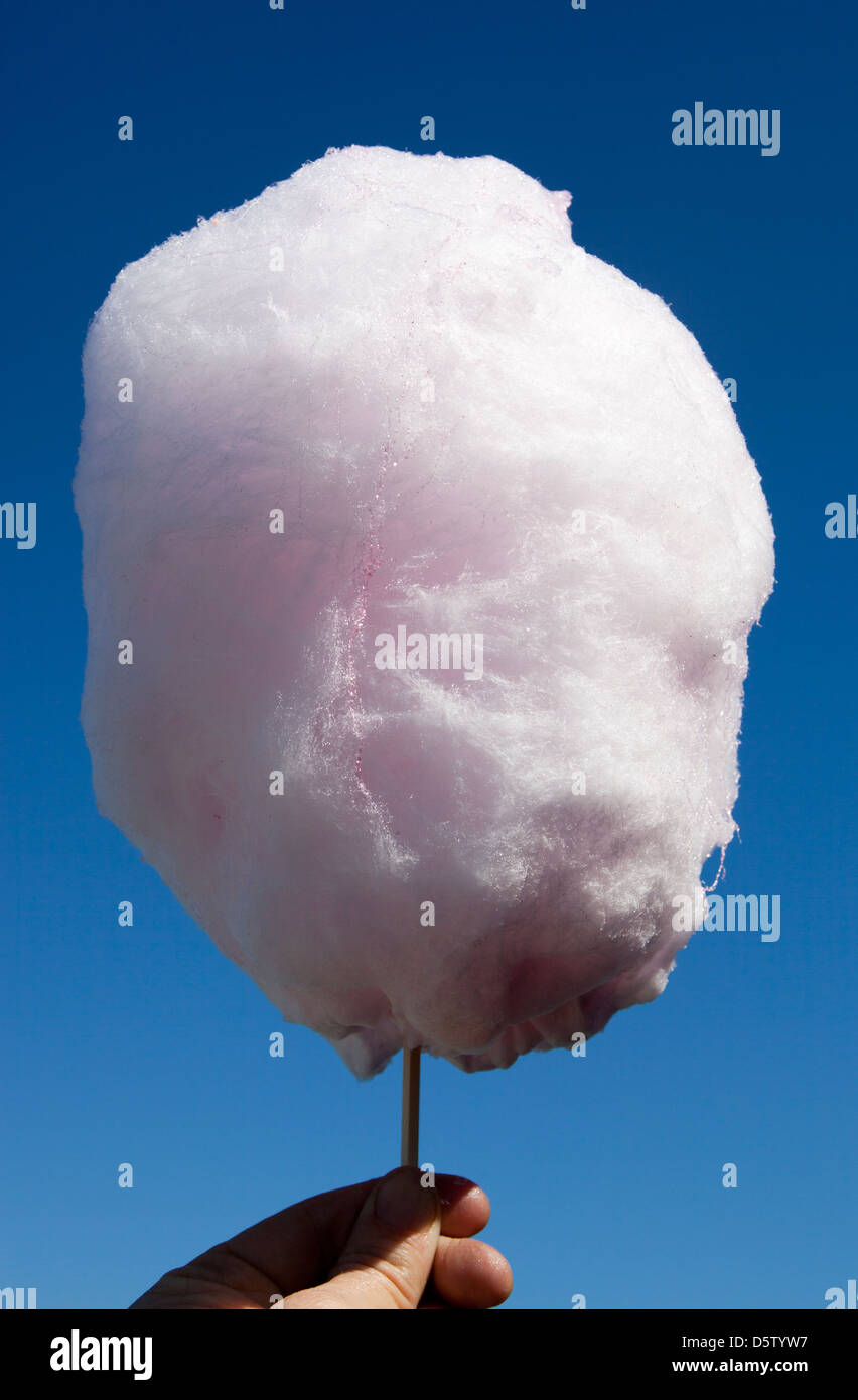 Candy Floss o cotton candy o fairy floss Foto Stock