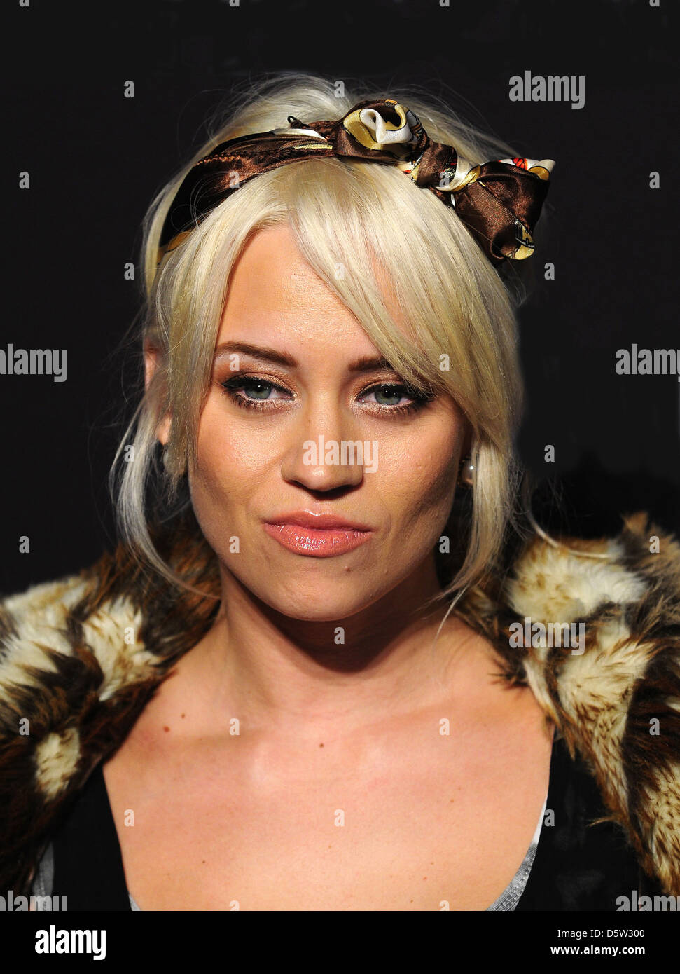 Kimberly Wyatt la Bjorn Borg partito in anticipo della prossima settimana la London Fashion Week a Battersea Power Station di Londra - Inghilterra - Foto Stock