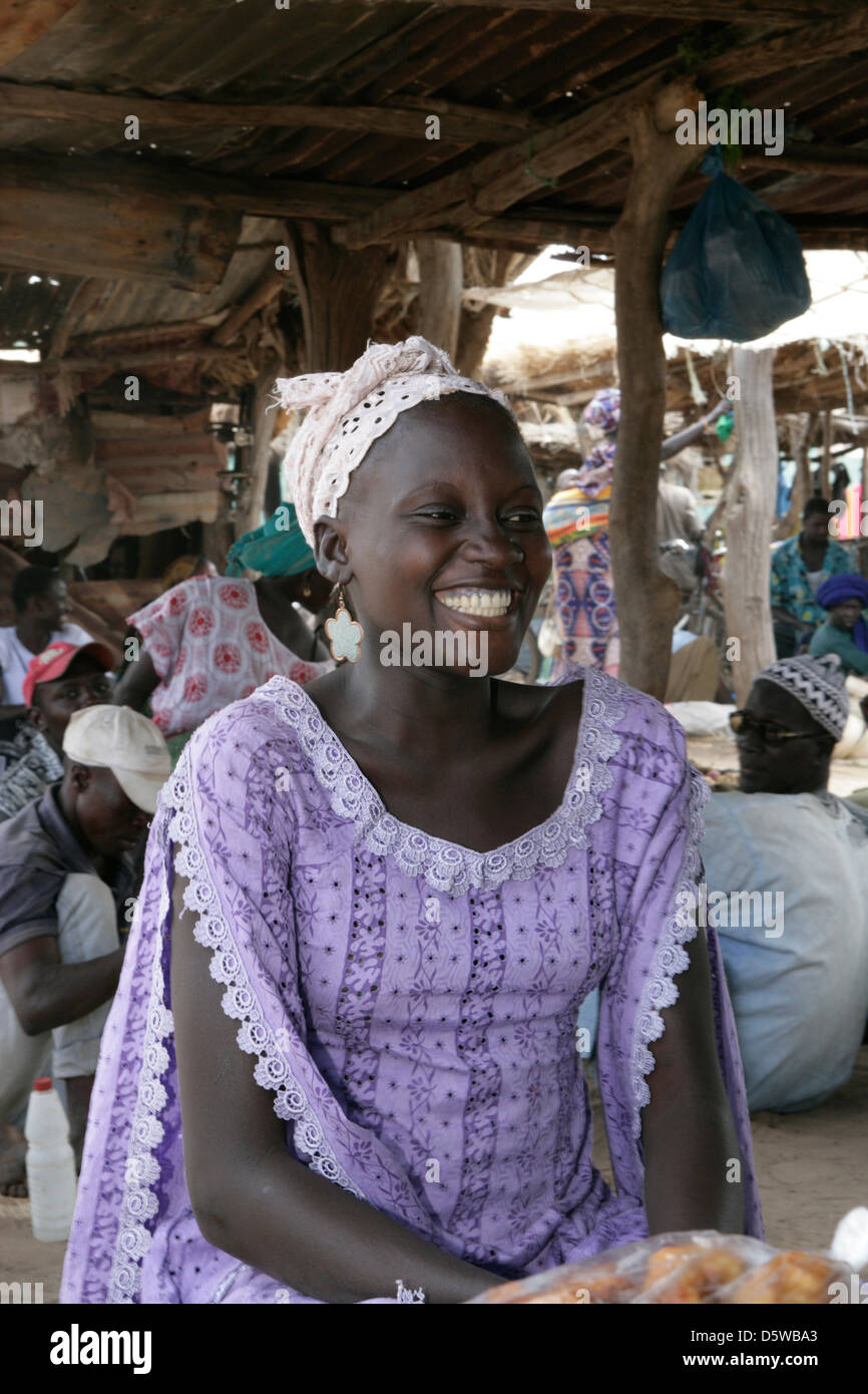 Gambia: Sambel Kunda village Foto Stock
