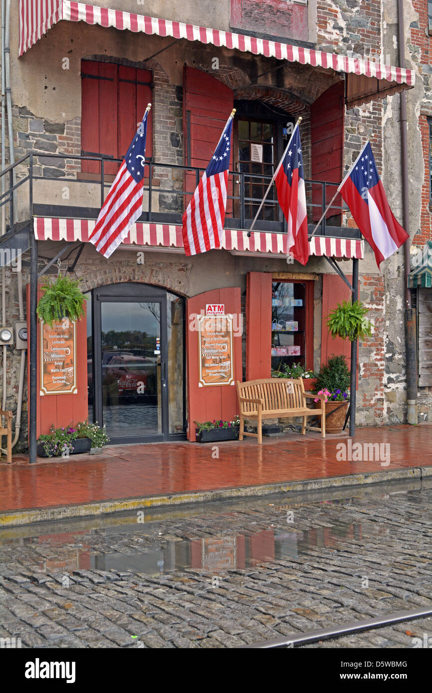 Savannah Cucina Candy sul River Street a Savannah, Georgia Foto Stock