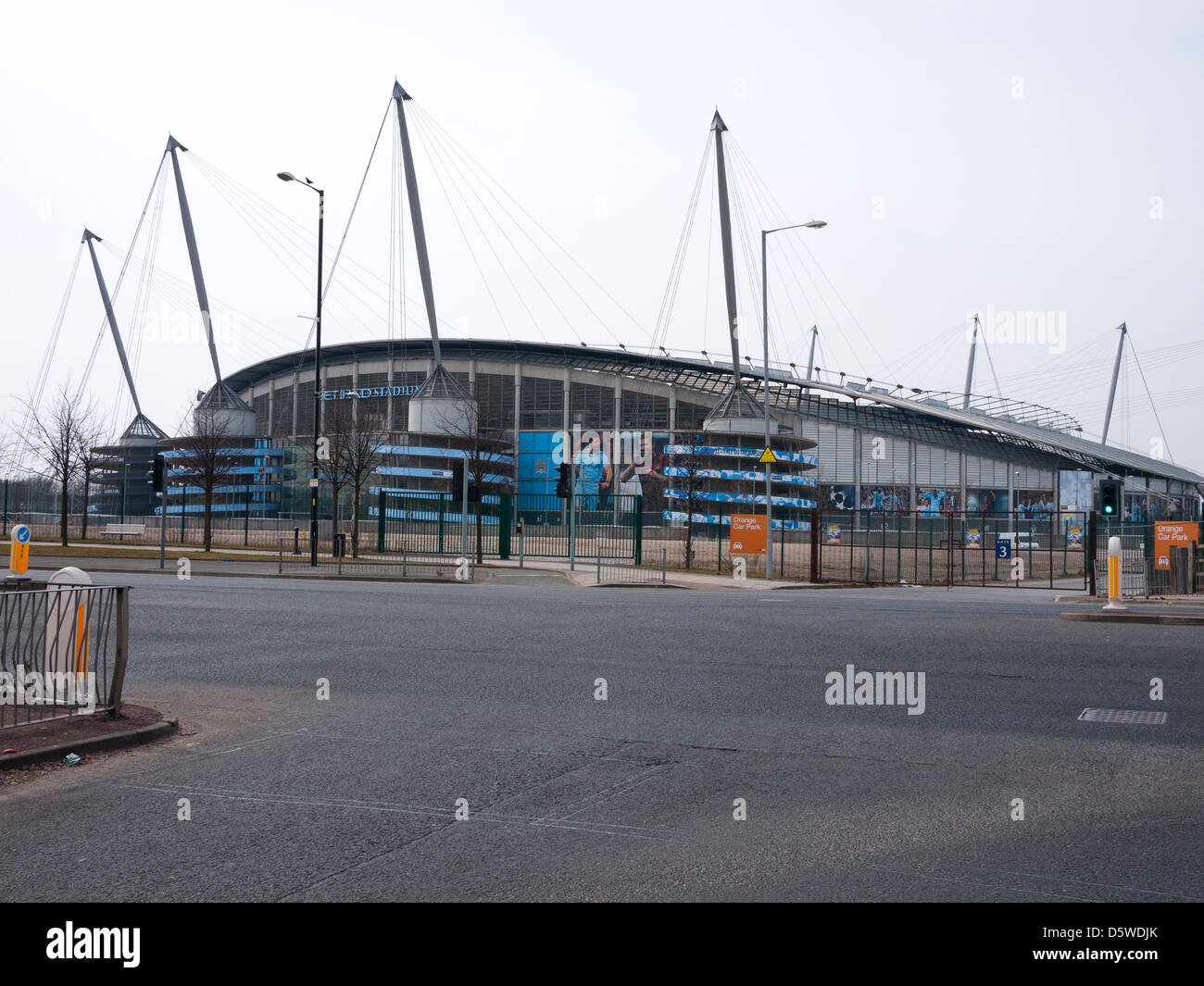 Il Manchester City Football Club La Etihad Stadium e Manchester REGNO UNITO. Foto Stock