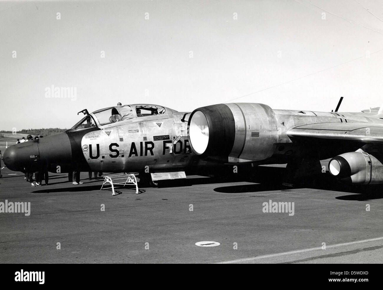 Il Martin/General Dynamics WB-57F "Canberra" era un aereo da ricognizione ad alta quota utilizzato dalla U.S. Air Force per raccogliere informazioni durante la Guerra fredda. Foto Stock