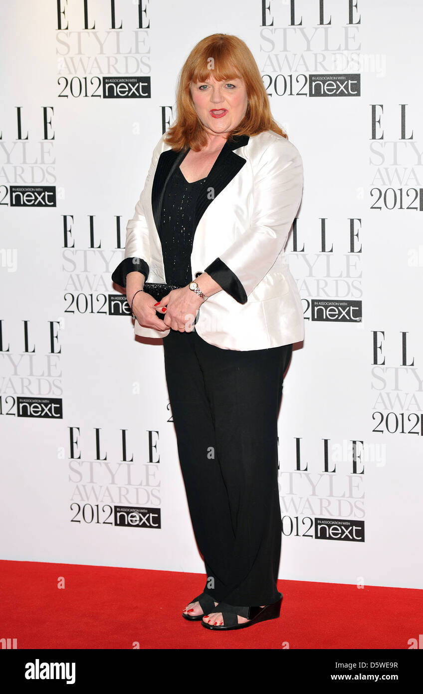 Lesley Nicol ELLE Style Awards tenutosi al Savoy - Arrivi. Londra, Inghilterra - 13.02.12 Foto Stock