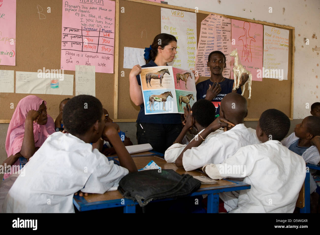 Gambia: Sambel Kunda scuola di villaggio Foto Stock