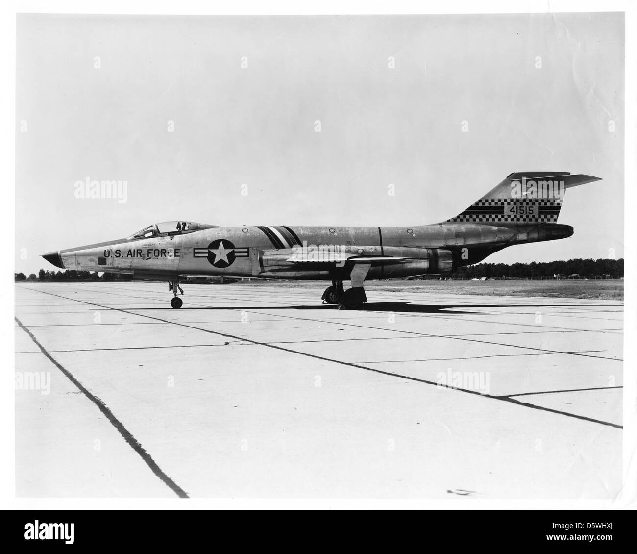 Il McDonnell RF-101A-30-MC Voodoo è un aereo da ricognizione utilizzato dalla U.S. Air Force. Era dotato di telecamere avanzate per le missioni di fotoritocco ad alta velocità e raccolta di informazioni durante la Guerra fredda. Foto Stock