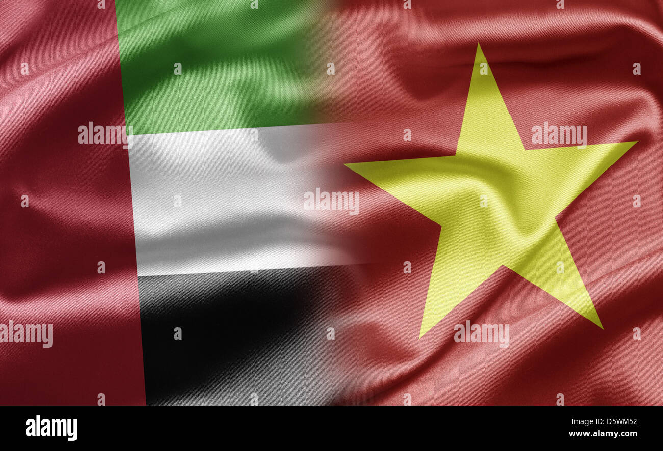 Emirati arabi uniti e Vietnam Foto Stock