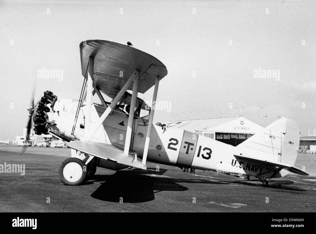 Martin BM-2 del siluro squadron VT-2B a bordo della USS Saratoga (CV-3) all'Aeroporto di Oakland nei primi anni trenta. Foto Stock