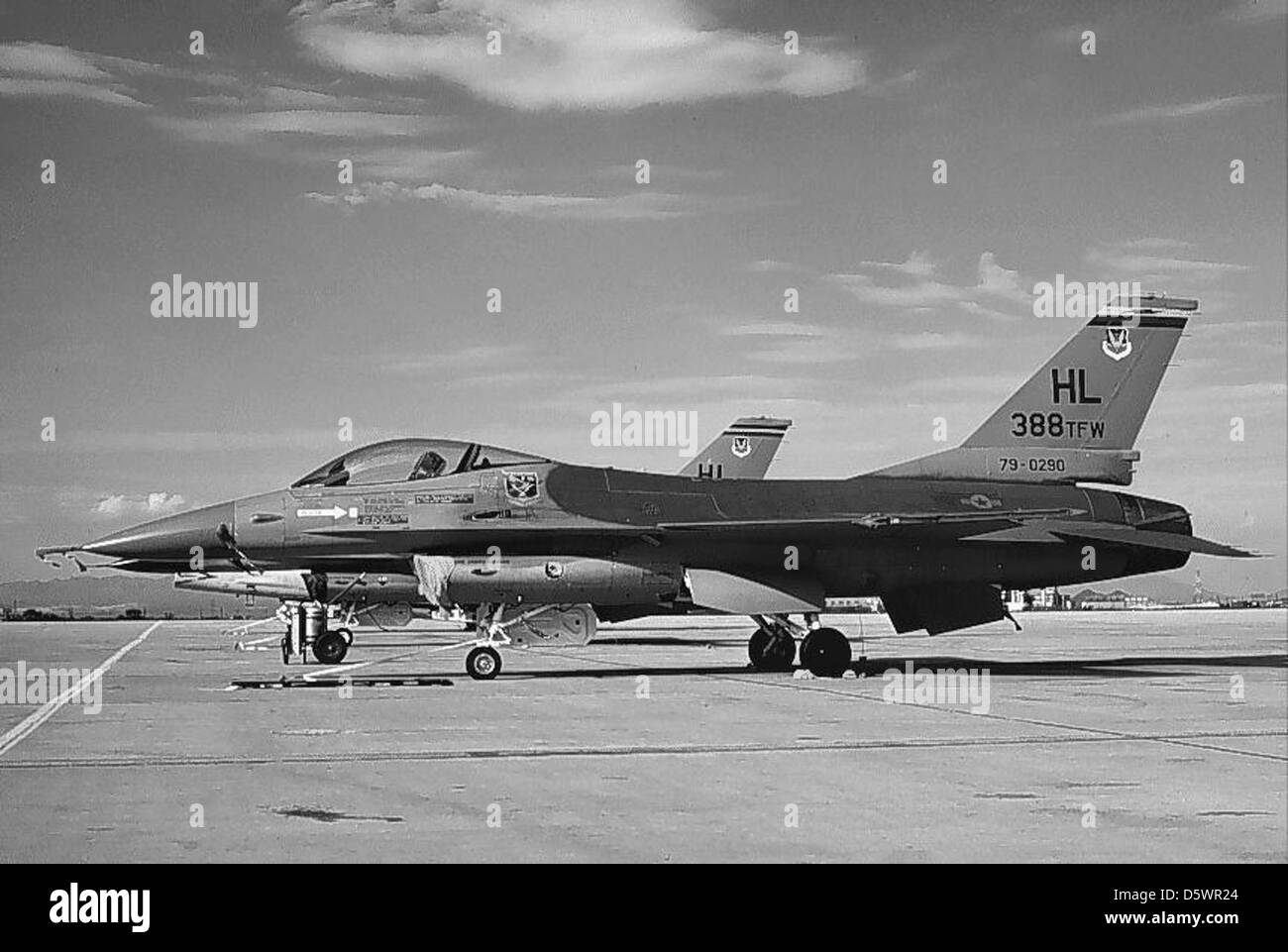 General Dynamics F-16 'Fighting Falcon' del 388 TFW. Foto Stock