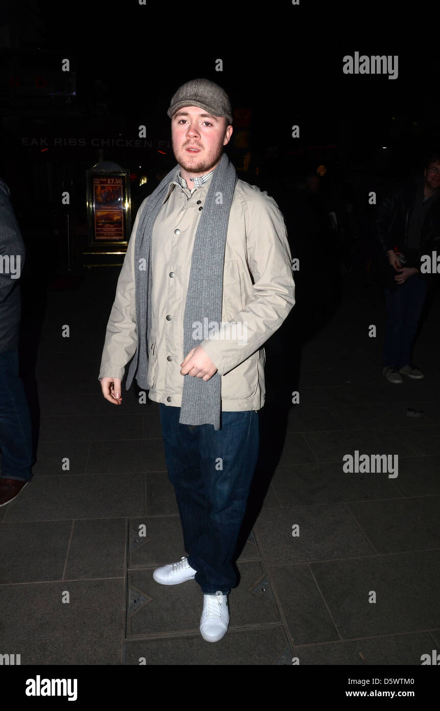 Maverick Sabre uno screening di "Star Wars Episodio 1: La minaccia fantasma 3D' al Cinema Empire arrivi - Londra, Inghilterra - Foto Stock