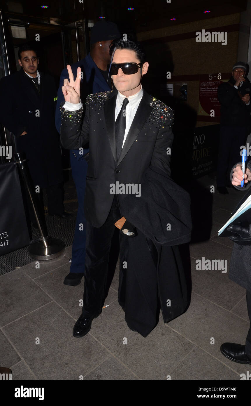 Corey Feldman uno screening di "Star Wars Episodio 1: La minaccia fantasma 3D' al Cinema Empire arrivi - Londra, Inghilterra - Foto Stock