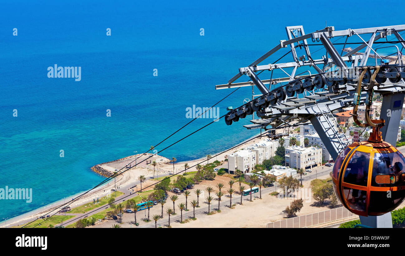 Costa di Haifa Foto Stock