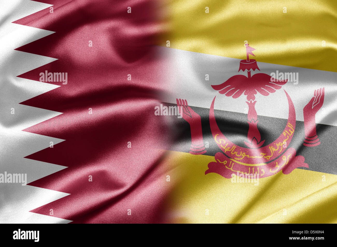 Il Qatar e Brunei Foto Stock