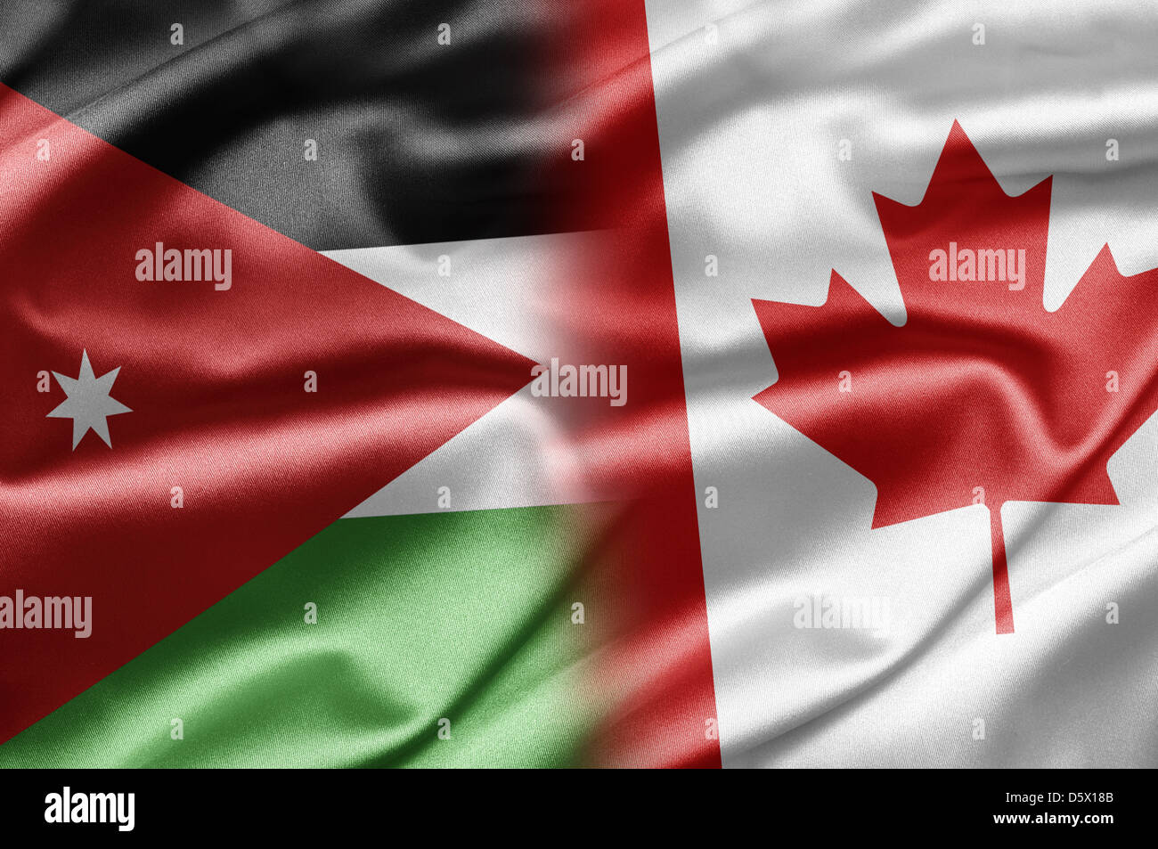 La Giordania e il Canada Foto Stock
