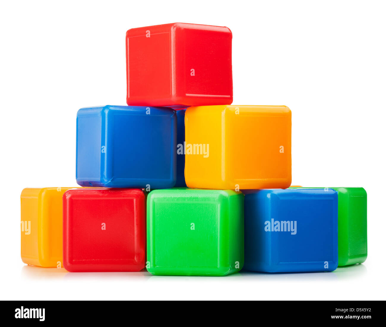 Giocattolo di plastica isolati su sfondo bianco Foto Stock