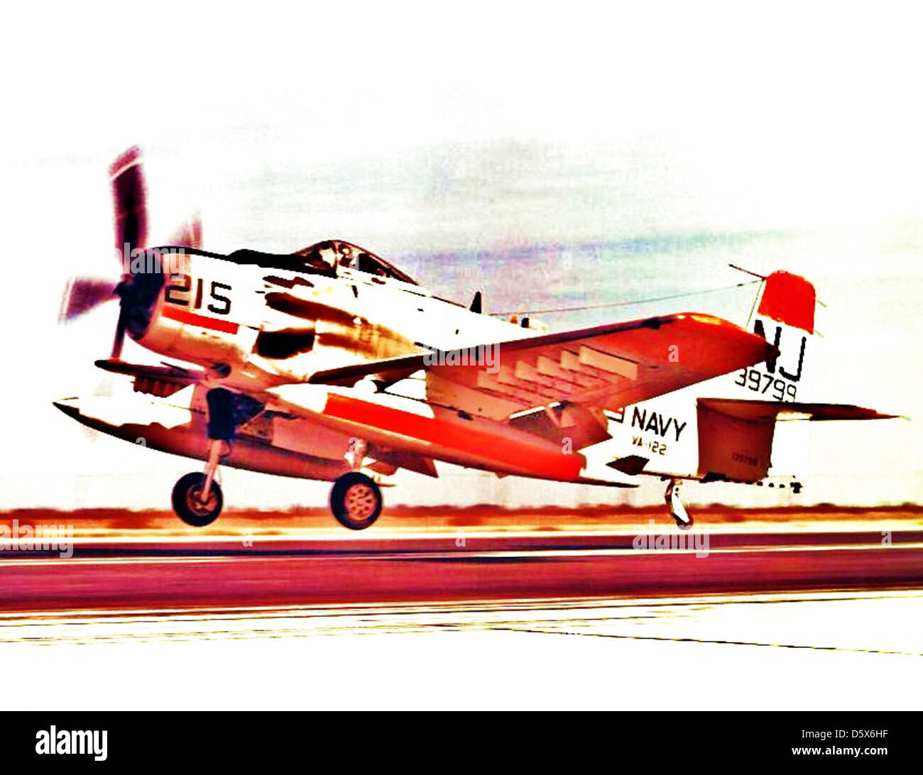 Il Douglas ad/A-1 Skyraider era un aereo d'attacco basato sulle portaerei utilizzato ampiamente dalla US Navy e dal Marine Corps. Conosciuto per la sua versatilità, servì durante le guerre coreane e del Vietnam, principalmente per attacchi al suolo e missioni di supporto aereo ravvicinato. Foto Stock