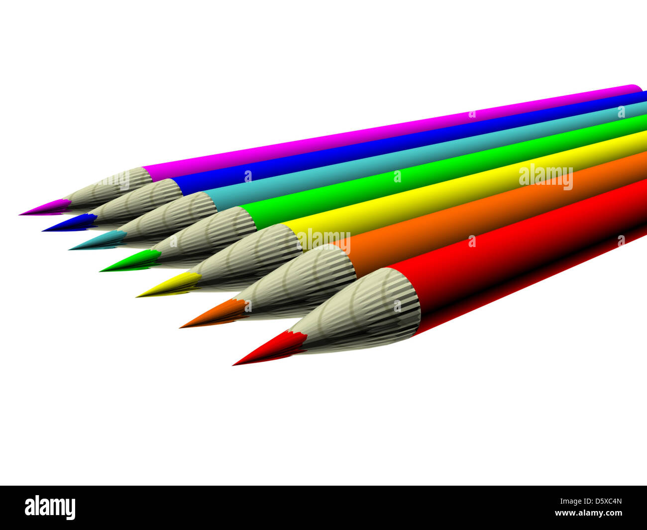 Immagine. 3d set di penne a colori 35 Foto Stock
