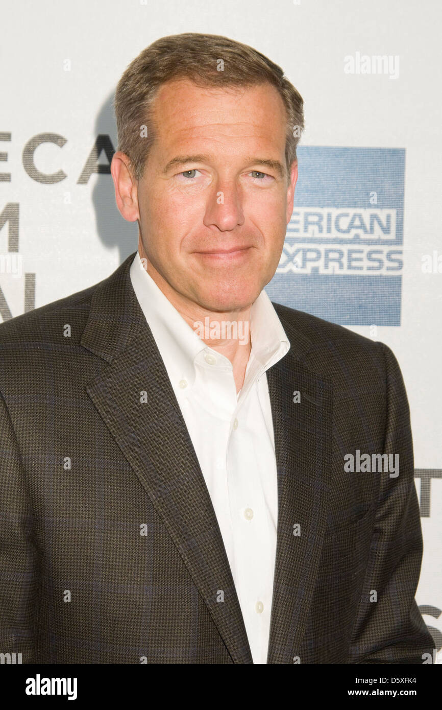 Brian Williams Tribeca colloqui Direttore della serie svoltasi a BMCC Theatre di New York City, Stati Uniti d'America - 23.04.11 Foto Stock