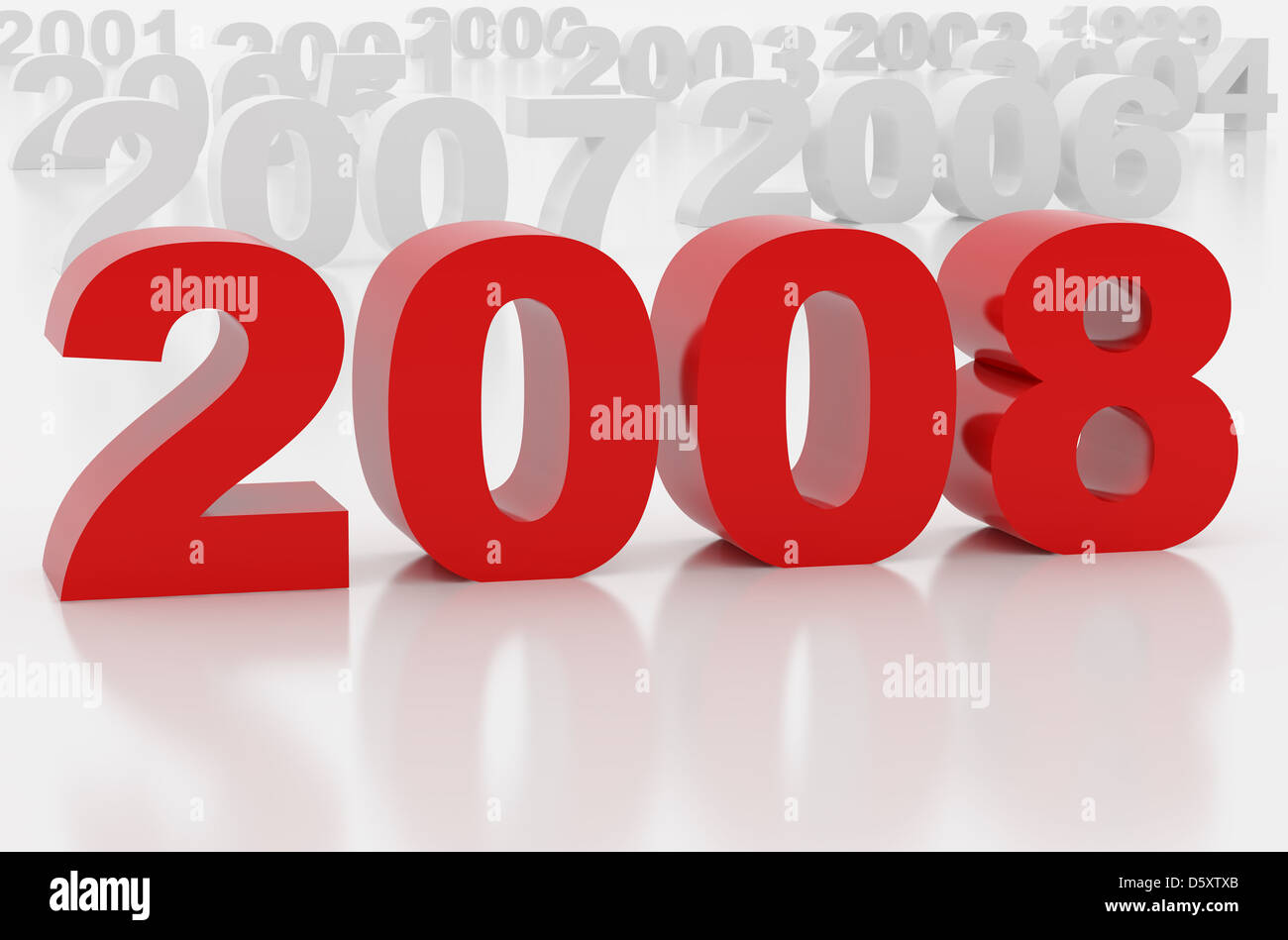 Nuovo anno 2008 Foto Stock