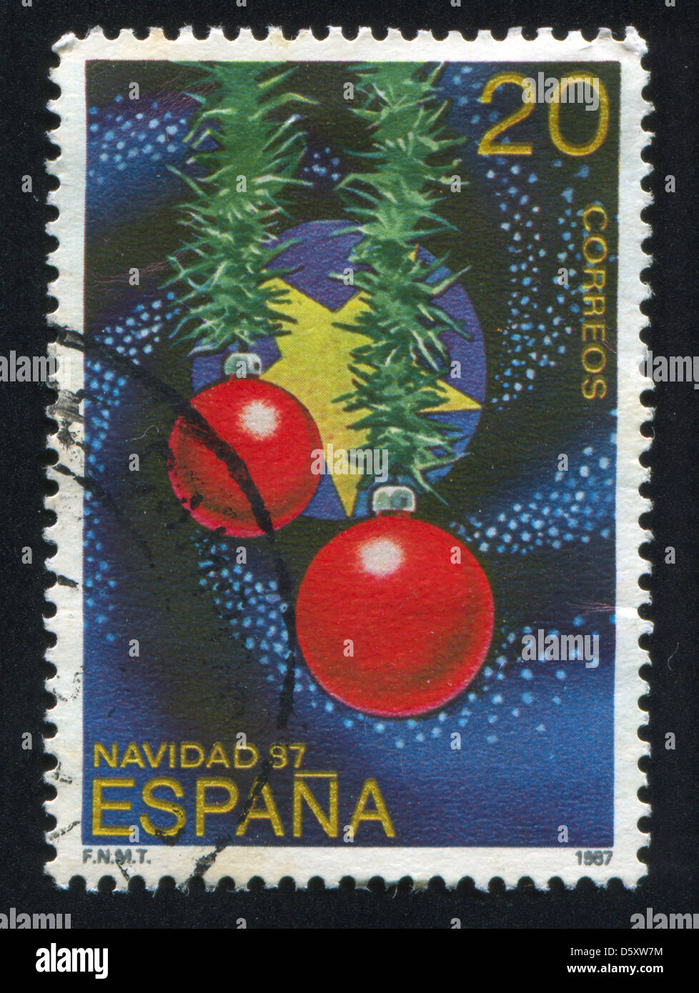 Addobbi per l'albero di natale Foto Stock