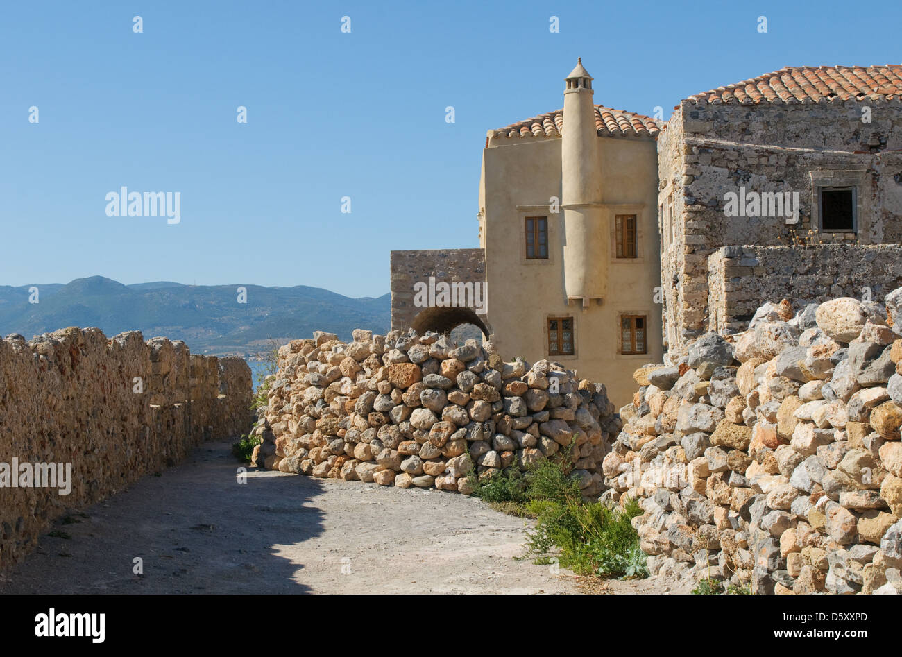 Borgo medioevale di Monemvasia Foto Stock