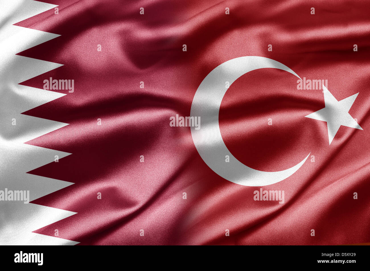 Il Qatar e Turchia Foto Stock