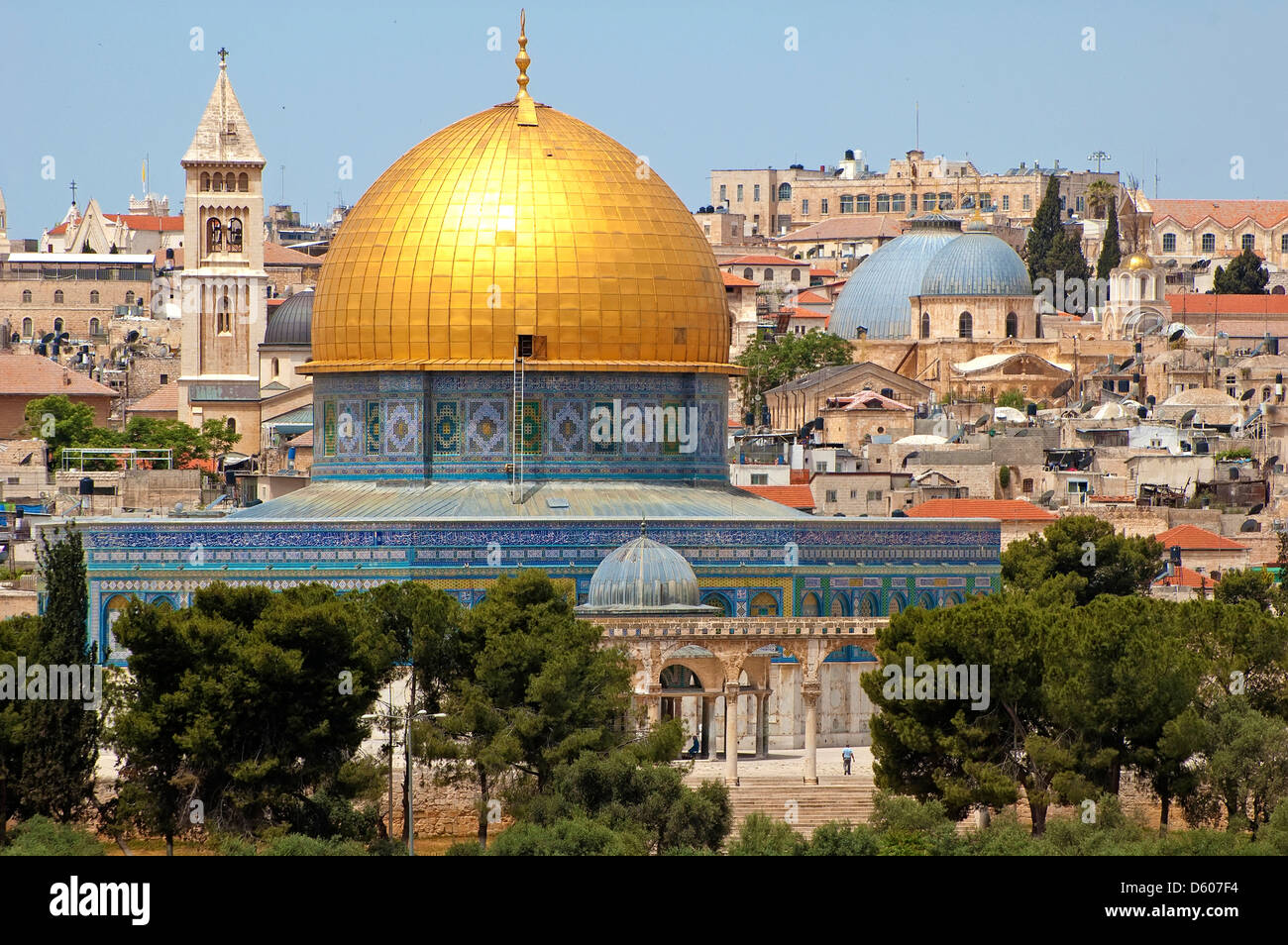 Moschea Al Aqsa nella città vecchia di Gerusalemme, Israele Foto Stock