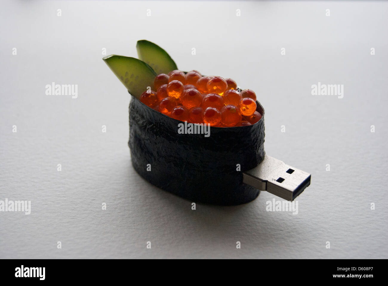 Un USB stick conformata come un sashimi giapponese Foto Stock