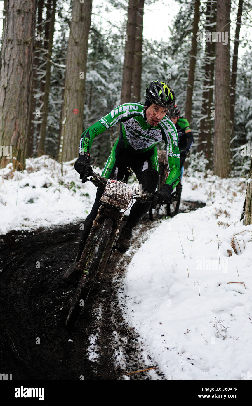 Sherwood Pines XC-MTB Round 1 2013. Foto Stock