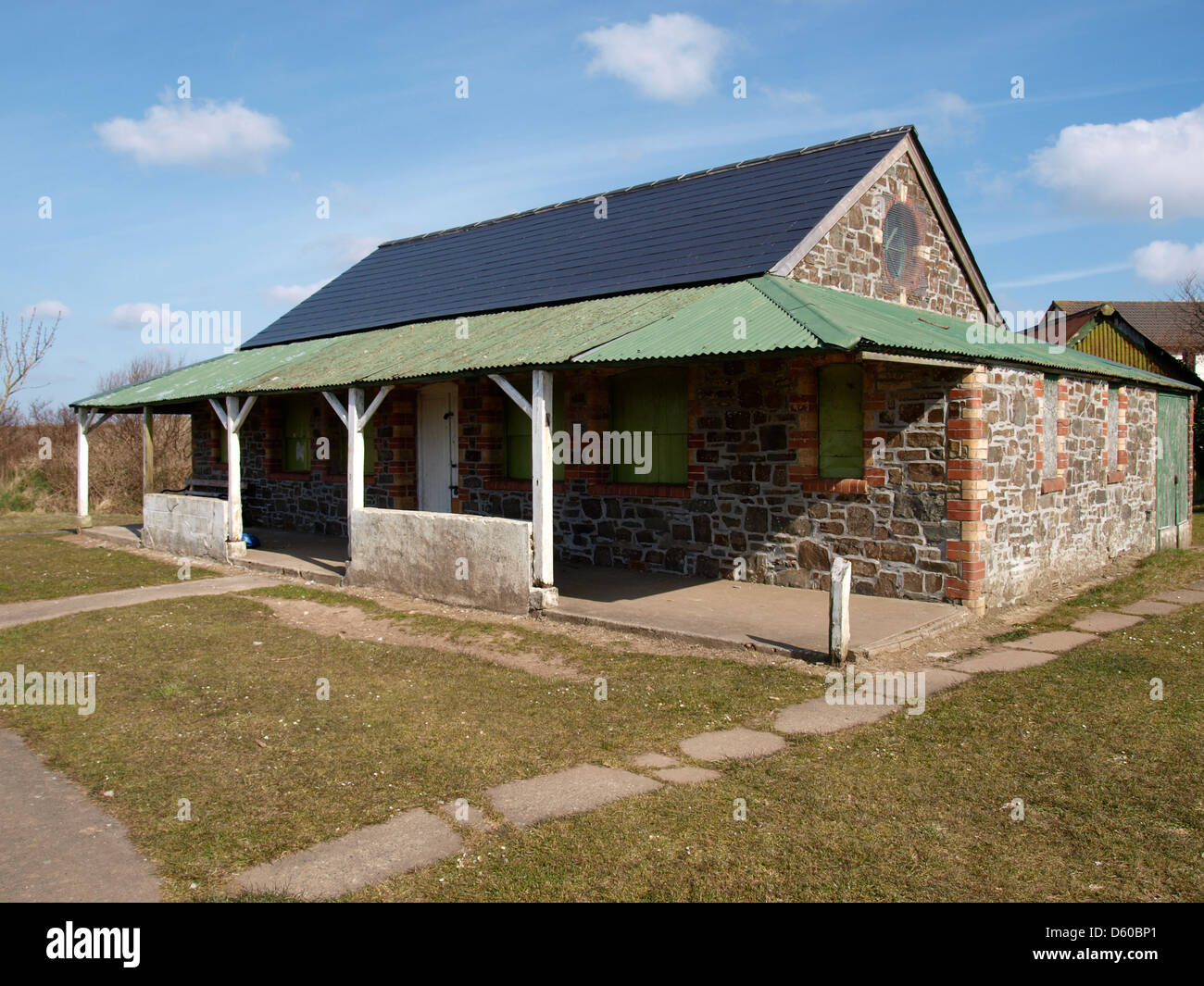 Holsworthy cricket Pavilion, Devon, Regno Unito 2013 Foto Stock