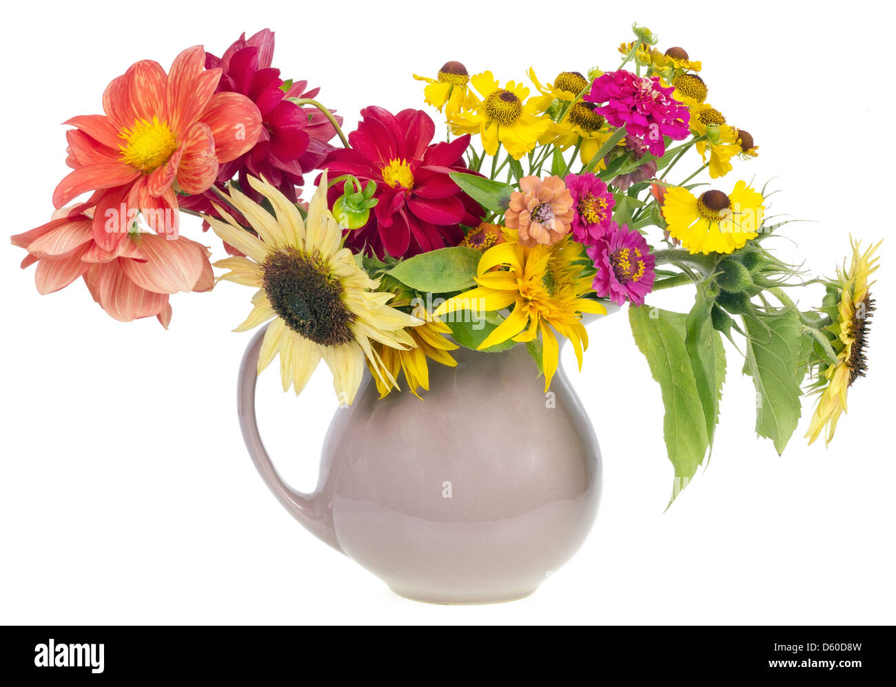 In stile minimalista bouquet di fiori d'estate Foto Stock