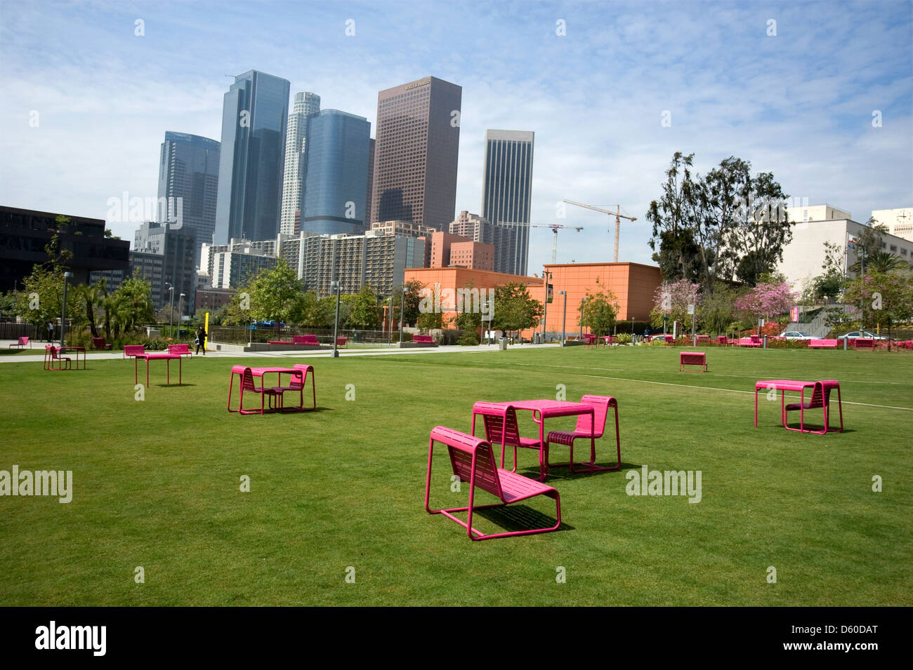Grand Park nel centro cittadino di Los Angeles in California Foto Stock