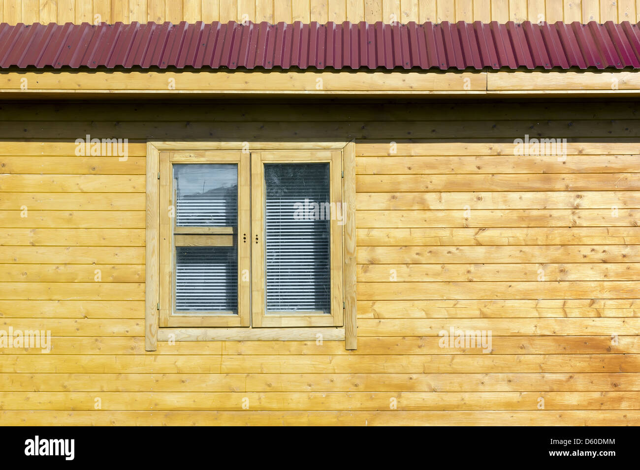 Rustico rurale casa in legno parete Foto Stock