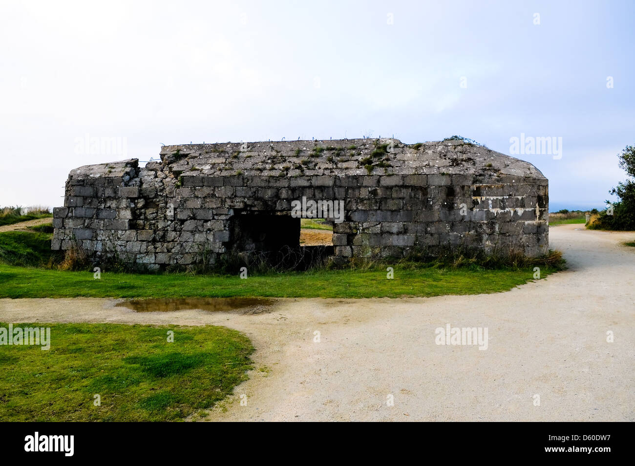 Bunker A la Pointe du Hoc in Criqueville sur Mer Foto Stock