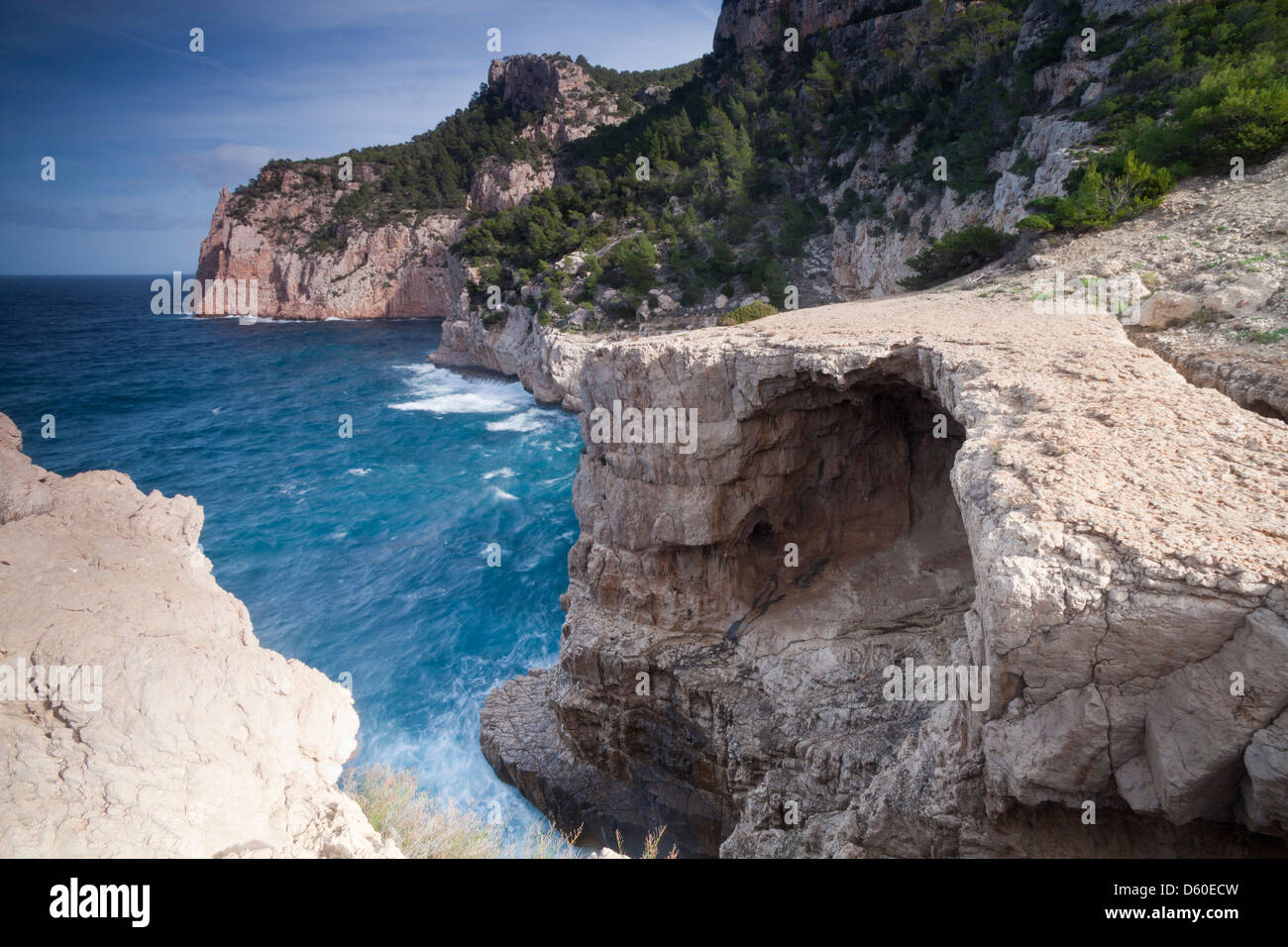 Albarca cove in Sant Mateu d'Albarca, Ibiza, Illes Balears, Spagna Foto Stock