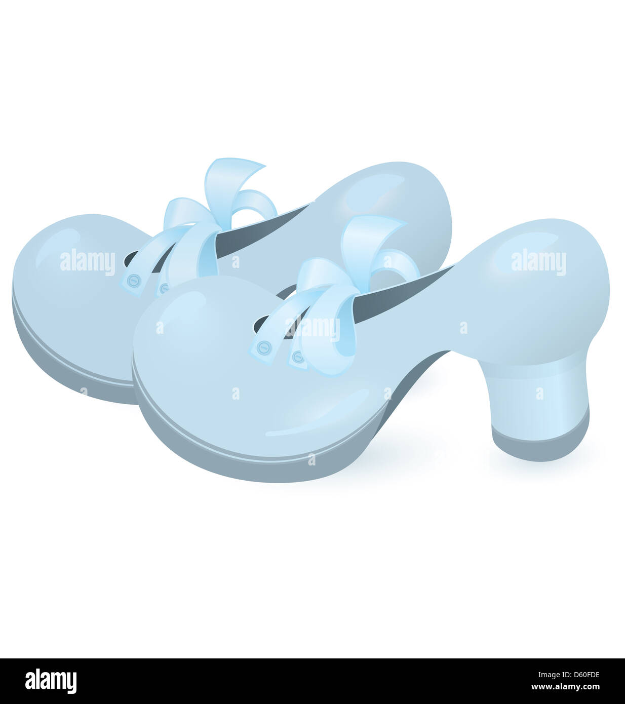 Paio di scarpe blu Foto Stock