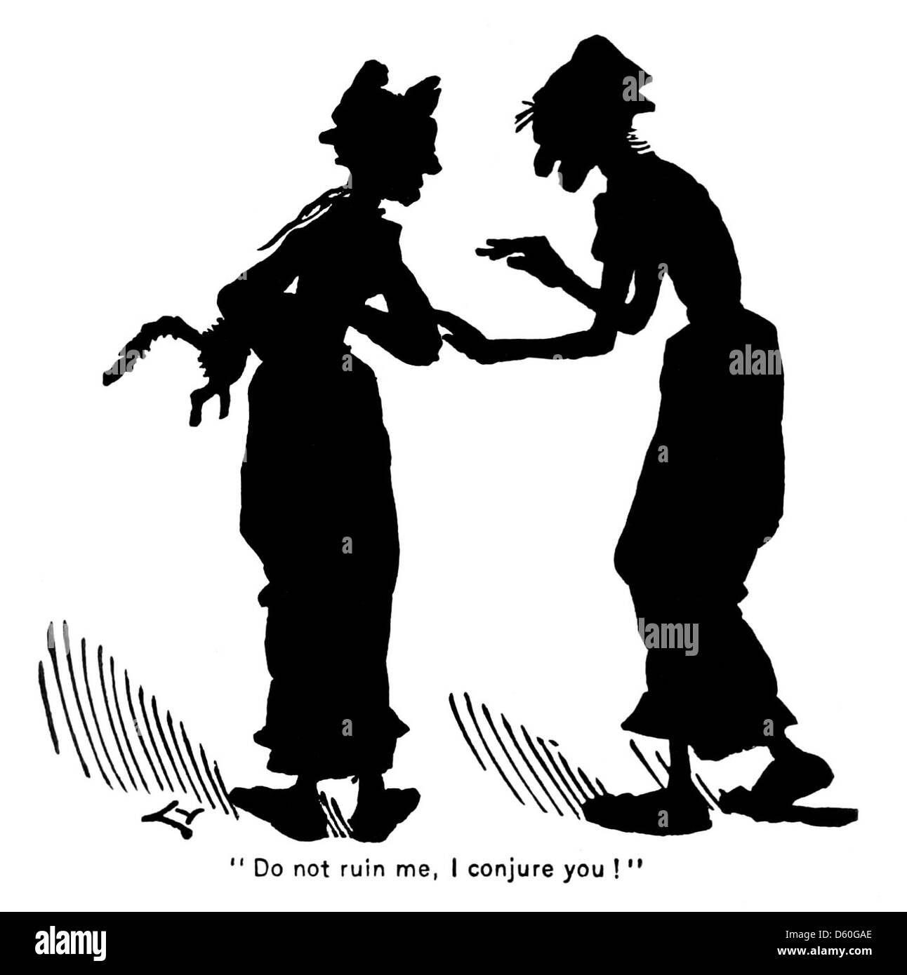 Una fotografia del 1878 raffigurante la silhouette di un gatto su uno sfondo chiaro. L'immagine semplice ma evocativa mette in risalto la grazia e il mistero spesso associati ai felini, catturando la loro posizione elegante e la loro presenza silenziosa. Foto Stock