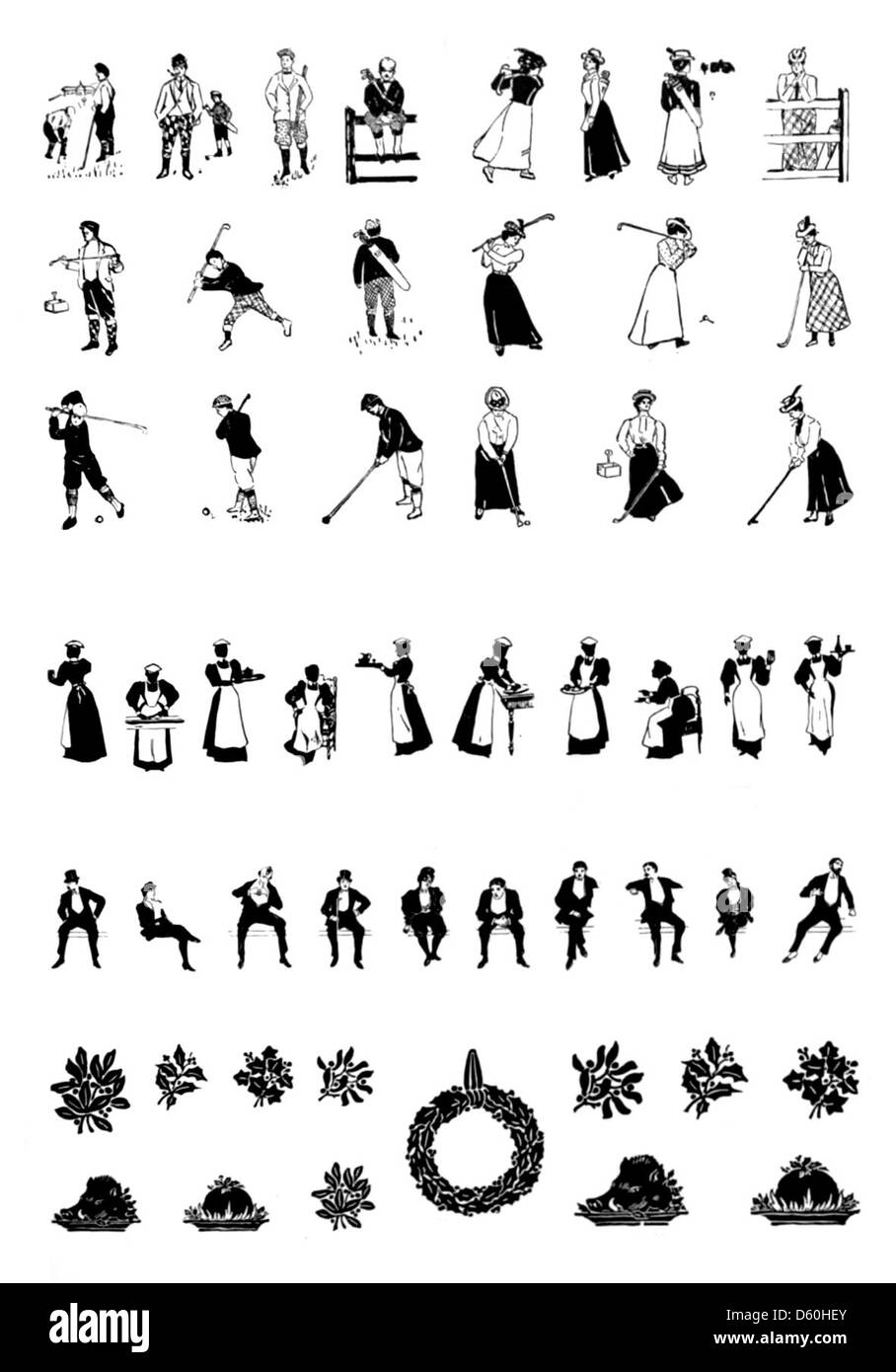 Questa immagine è tratta dall'edizione 1912 di American Specimen Book of Type Styles, un catalogo completo che mostra vari tipi di caratteri, macchine da stampa e materiali di consumo disponibili in quel momento. Serve come riferimento storico per la tipografia e la tecnologia di stampa all'inizio del XX secolo. Foto Stock