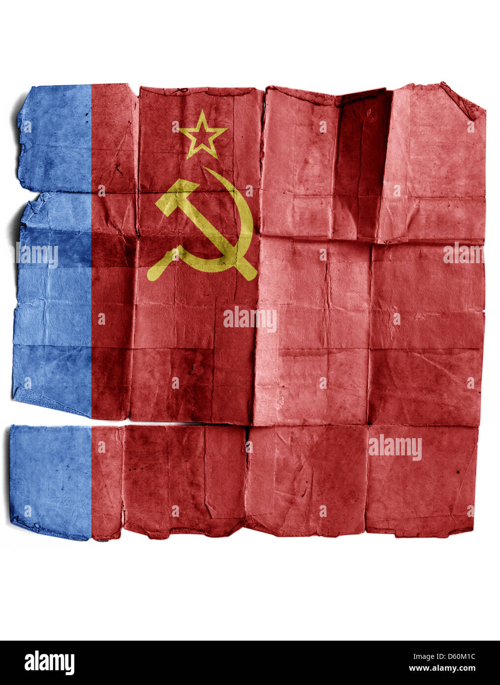 Bandiera sovietica grange Foto Stock