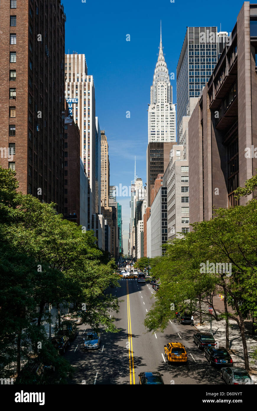 Chrysler Building, Midtown Manhattan, New York New York, Stati Uniti d'America, PublicGround Foto Stock