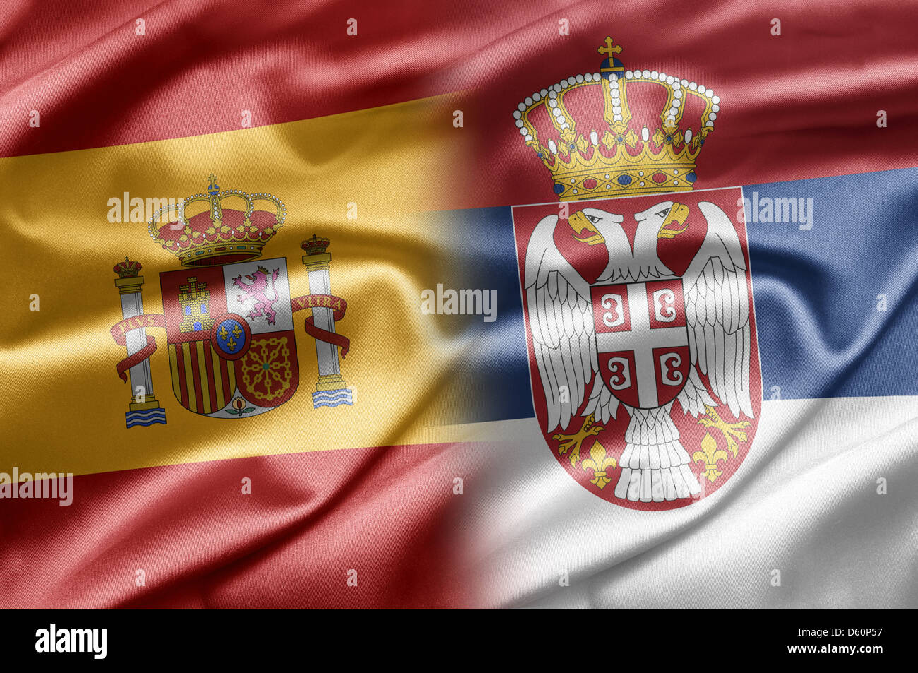 Spagna e Serbia Foto Stock