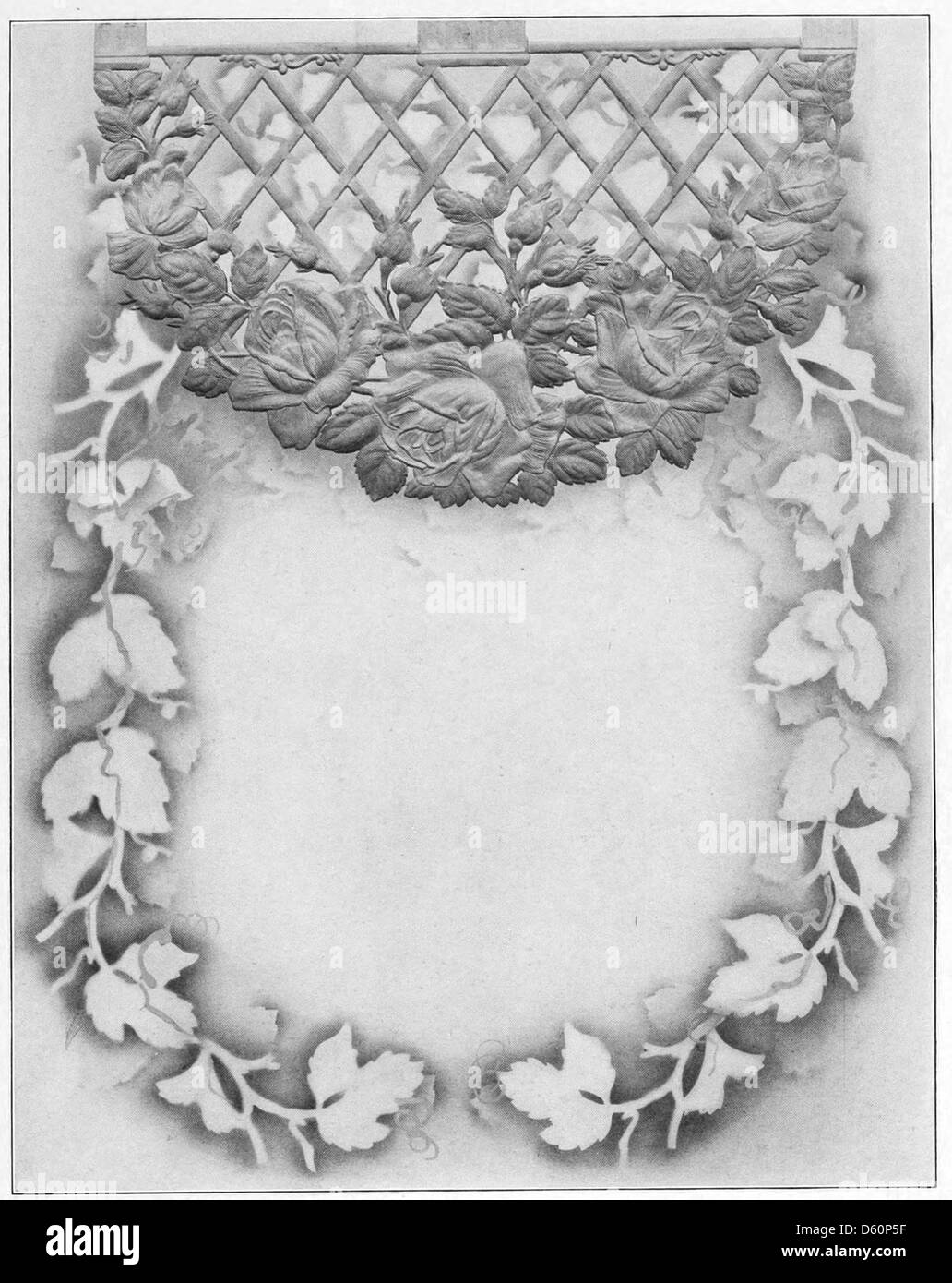 Questa fotografia raffigura una vetrina di Atkinson & Atkinson con eleganti rose. La carta pubblicizza probabilmente una mostra di fiori o un evento floreale, che mostra dettagliate opere d'arte floreali. Foto Stock